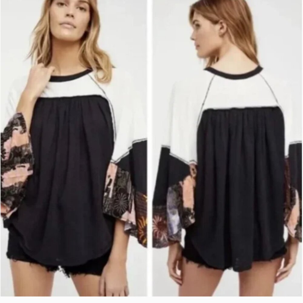 We The Free Free People Friday Fever‎ Black Top Small